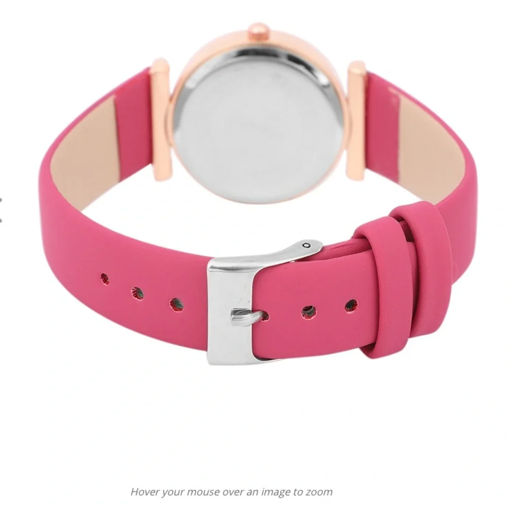 Pink Watch and Scarf Set
